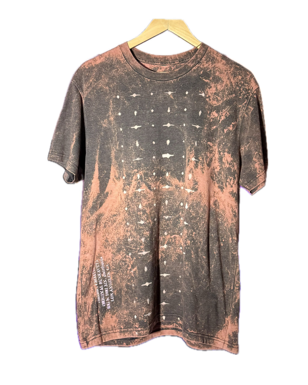 ORANGE GRAY MONOGRAM RETRO SPLATTER T-SHIRT (1/1)