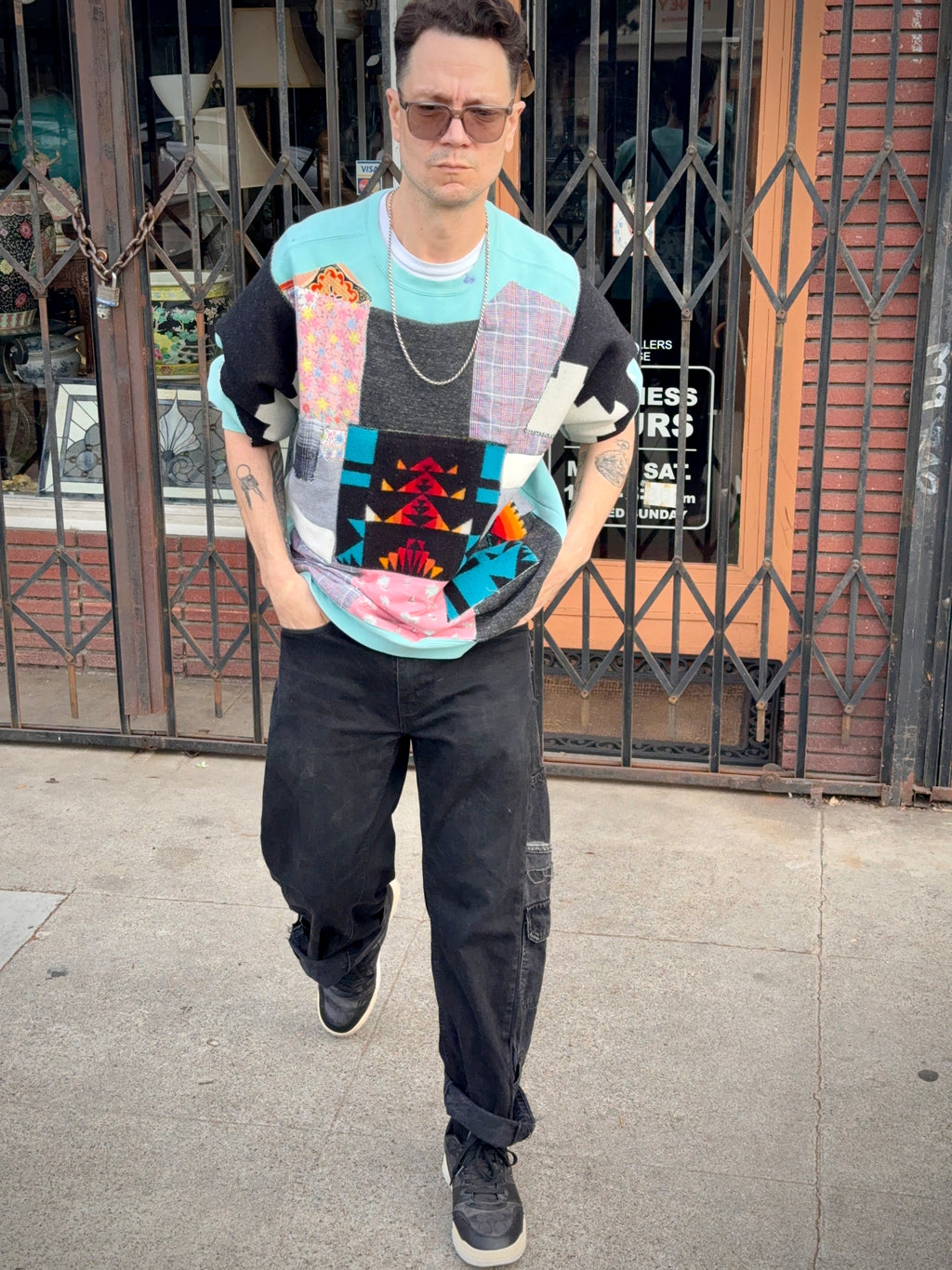 TURQUOISE PATCH 90’S PENDLETON PAINT CREWNECK XXL (1/1)