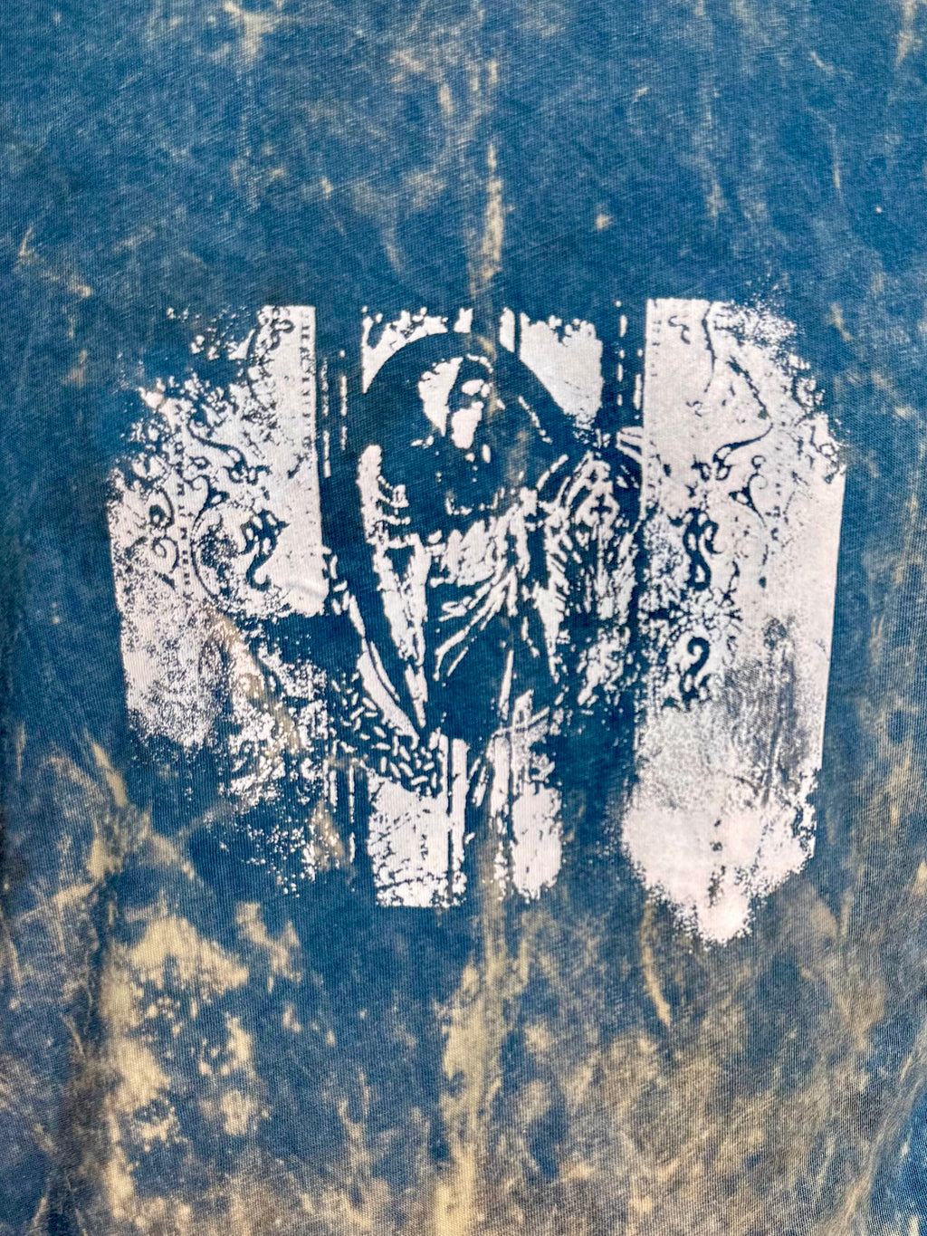 LA PREMIÈRE IDÉE ANGEL MUSE TRIPLE ACID WASH LIGHT BLUE T-SHIRT