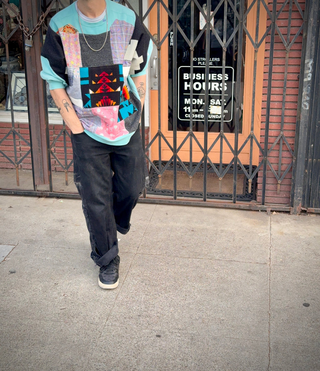 TURQUOISE PATCH 90’S PENDLETON PAINT CREWNECK XXL (1/1)