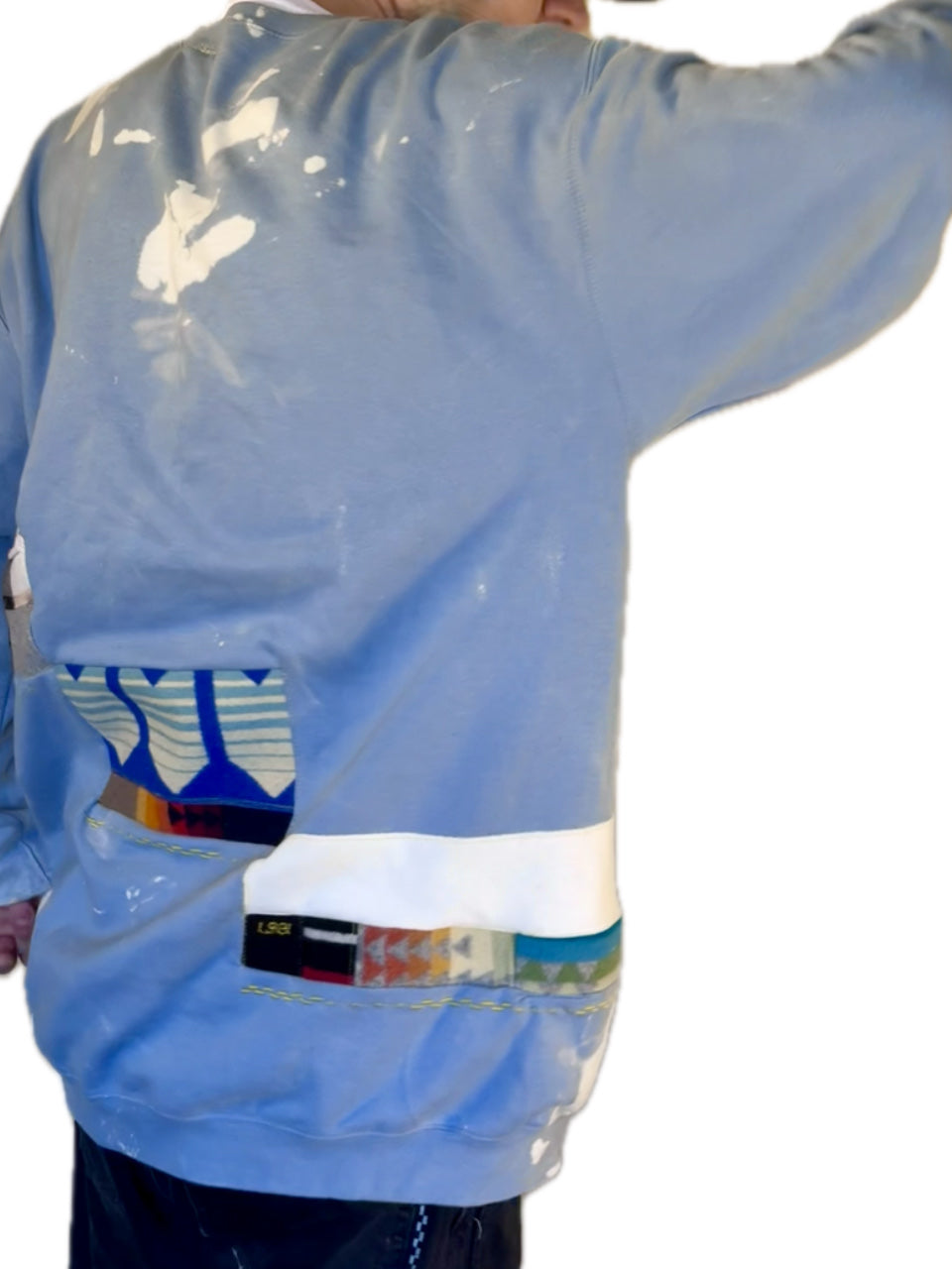 LIGHT BLUE SUPER SOFT EXTRA LONG 90’S COOGI ACID WASH CREWNECK XXL (1/1)