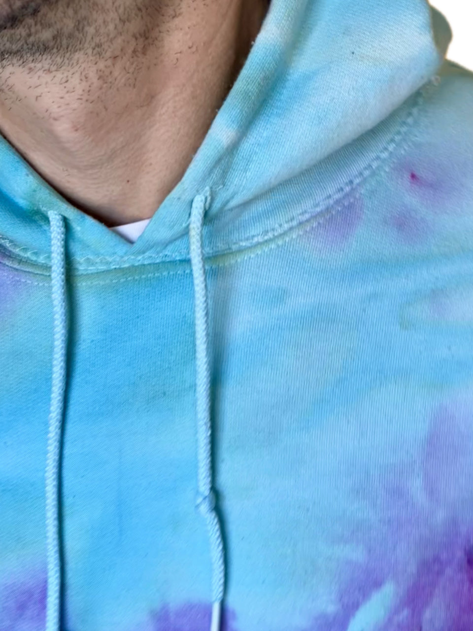 ICE DRIP BLUE TIE DYE REVERSIBLE HOODIE LARGE (1/1)
