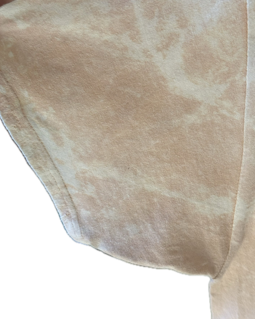 ACID WASH BEIGE PINK DISTRESSED SPLATTER T-SHIRT (1/1)