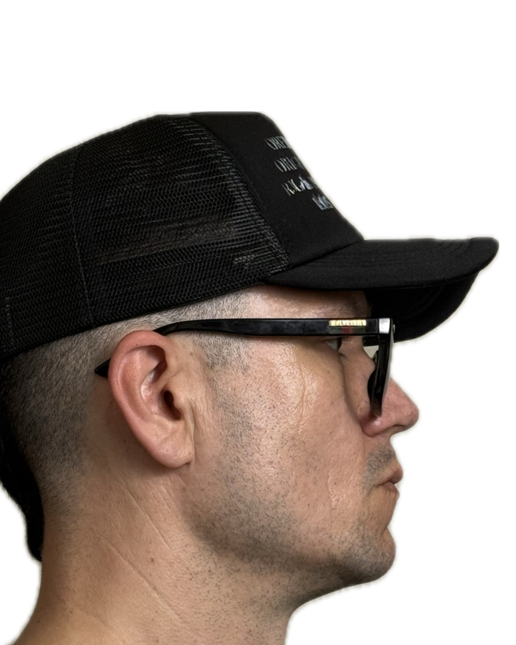 BLACK TRUCKER HAT WHITE & TEAL LOGO (1/1)