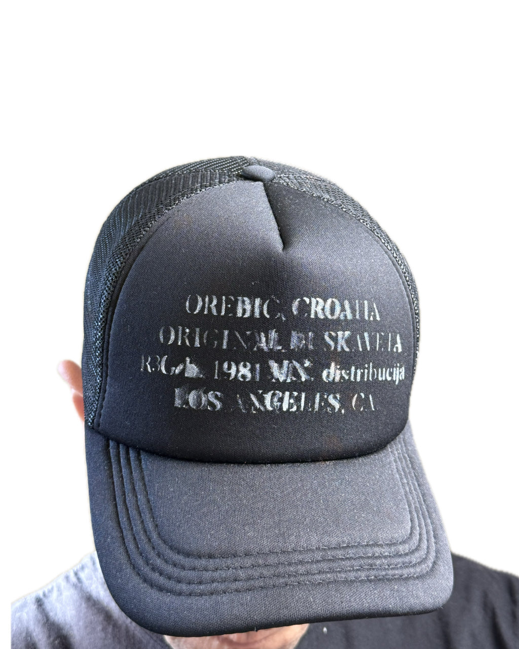 BLACK TRUCKER HAT WHITE & TEAL LOGO (1/1)