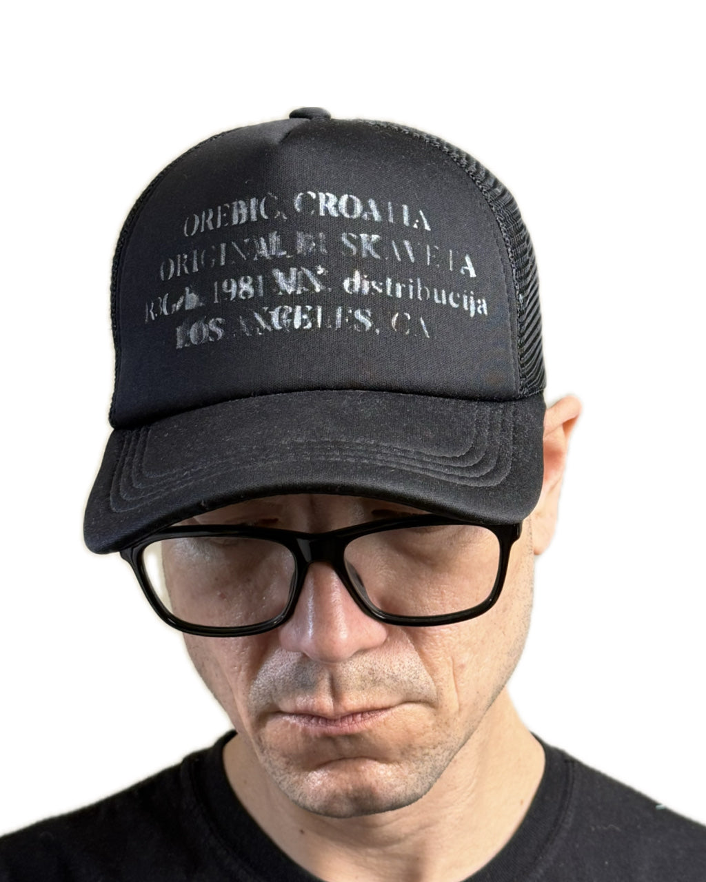 BLACK TRUCKER HAT WHITE & TEAL LOGO (1/1)