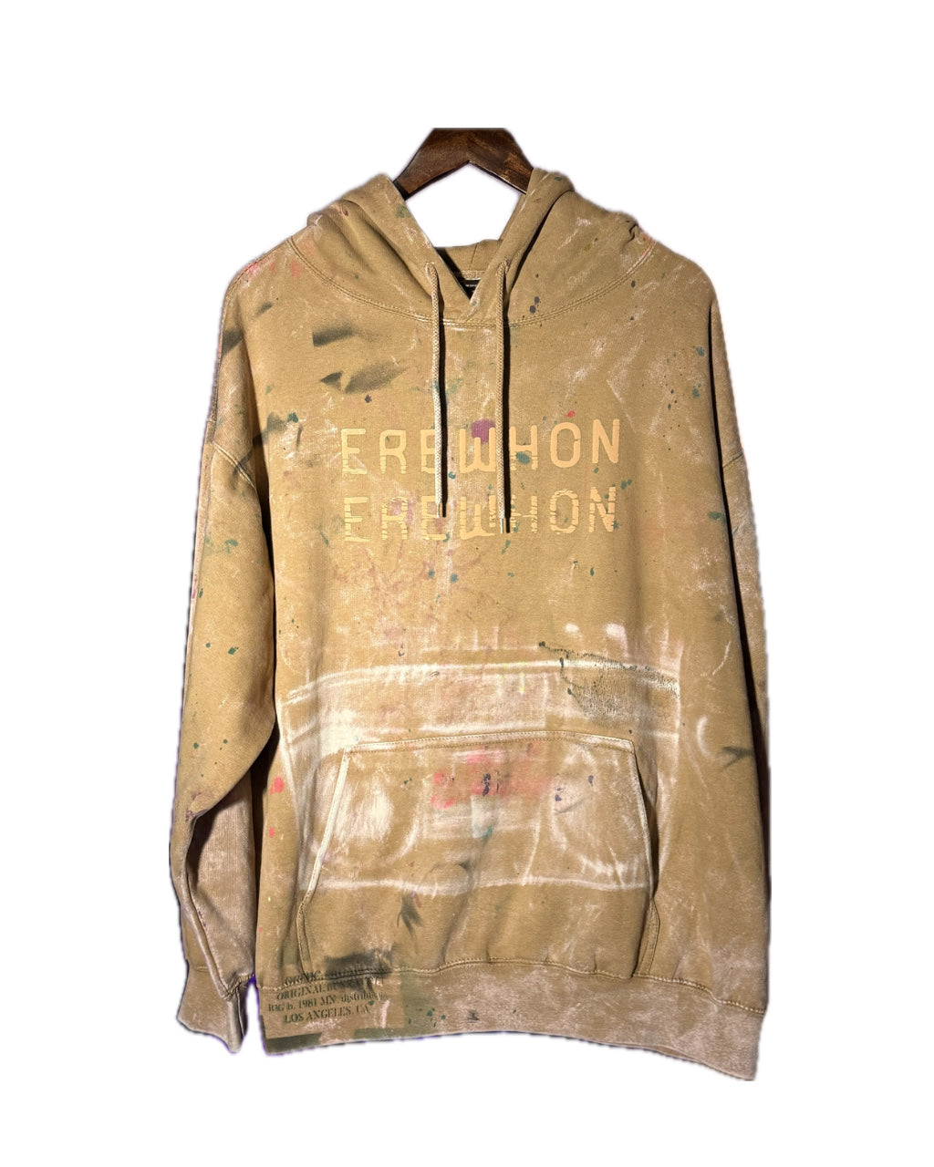 BOOMBOX MOCHA FADE ACID WASH HOODIE (1/1)