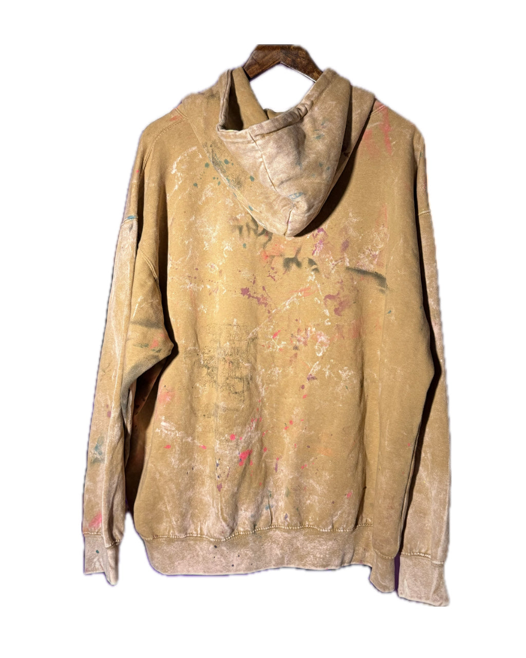 BOOMBOX MOCHA FADE ACID WASH HOODIE (1/1)