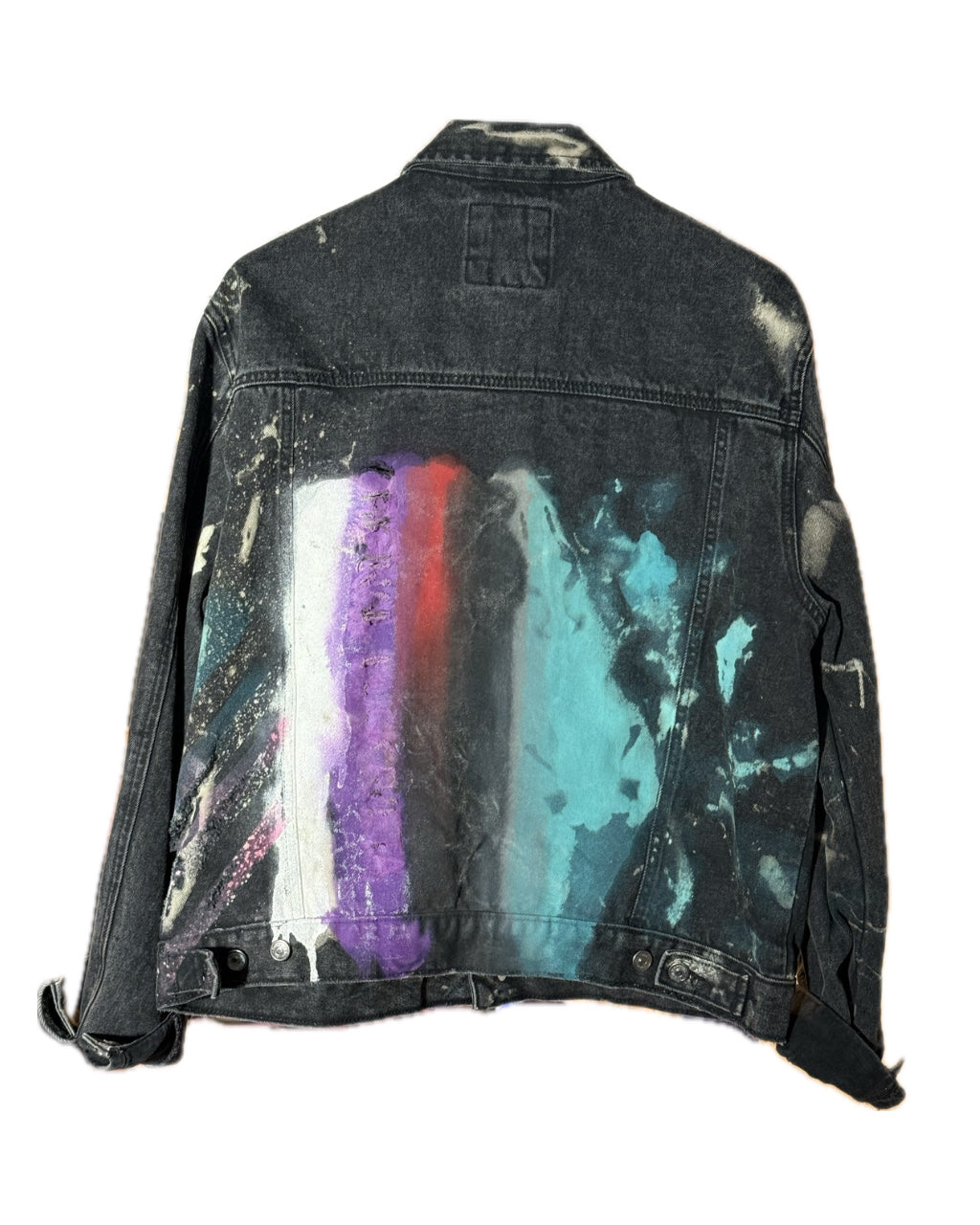 BUSKAVETA EMBOSSED MULTI-COLORED TRUCKER JACKET (1/1)