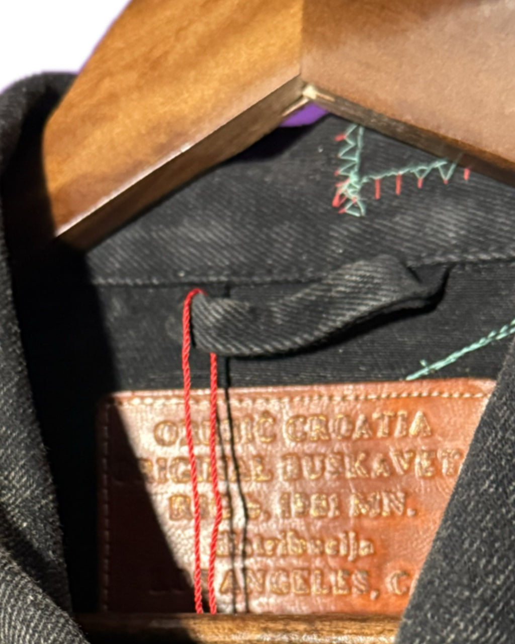 BLACK DOUBLE DENIM PATCH JACKET (1/1)
