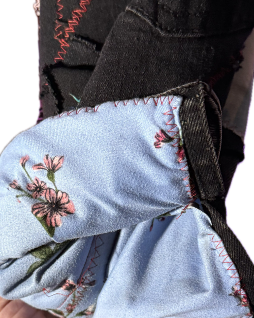 BLACK DOUBLE DENIM PATCH JACKET (1/1)