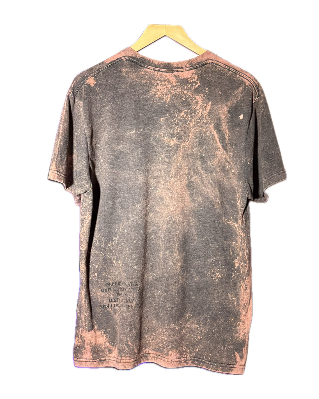 ORANGE GRAY MONOGRAM RETRO SPLATTER T-SHIRT (1/1)