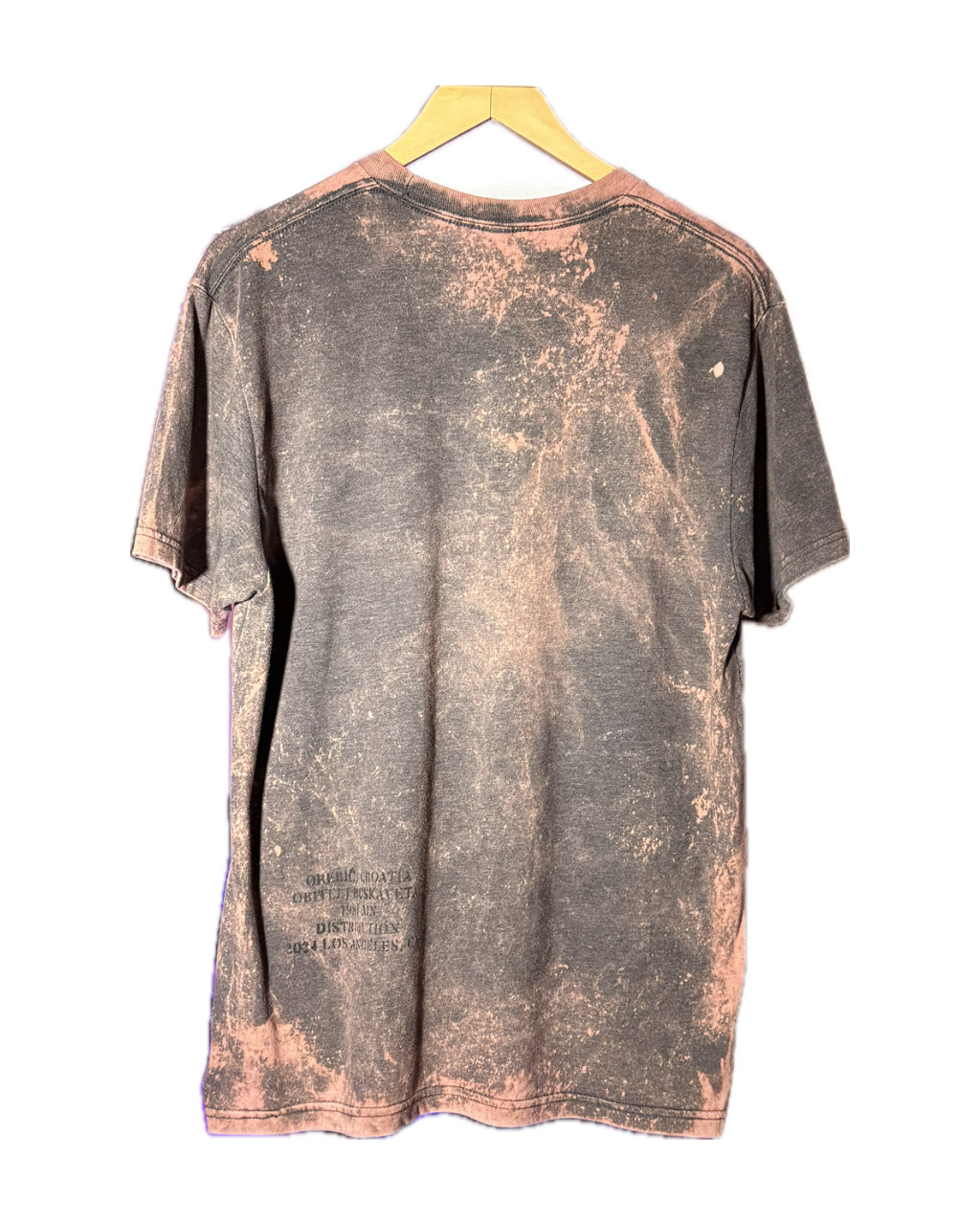 ORANGE GRAY MONOGRAM RETRO SPLATTER T-SHIRT (1/1)