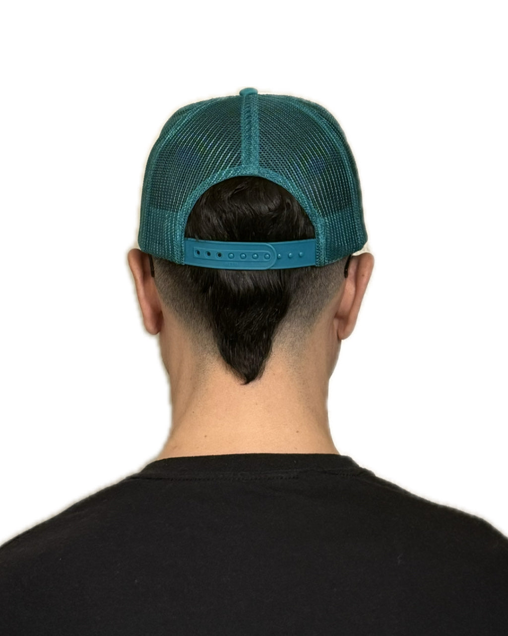 FULL TURQUOISE LOGO PAINT TRUCKER HAT (1/1)