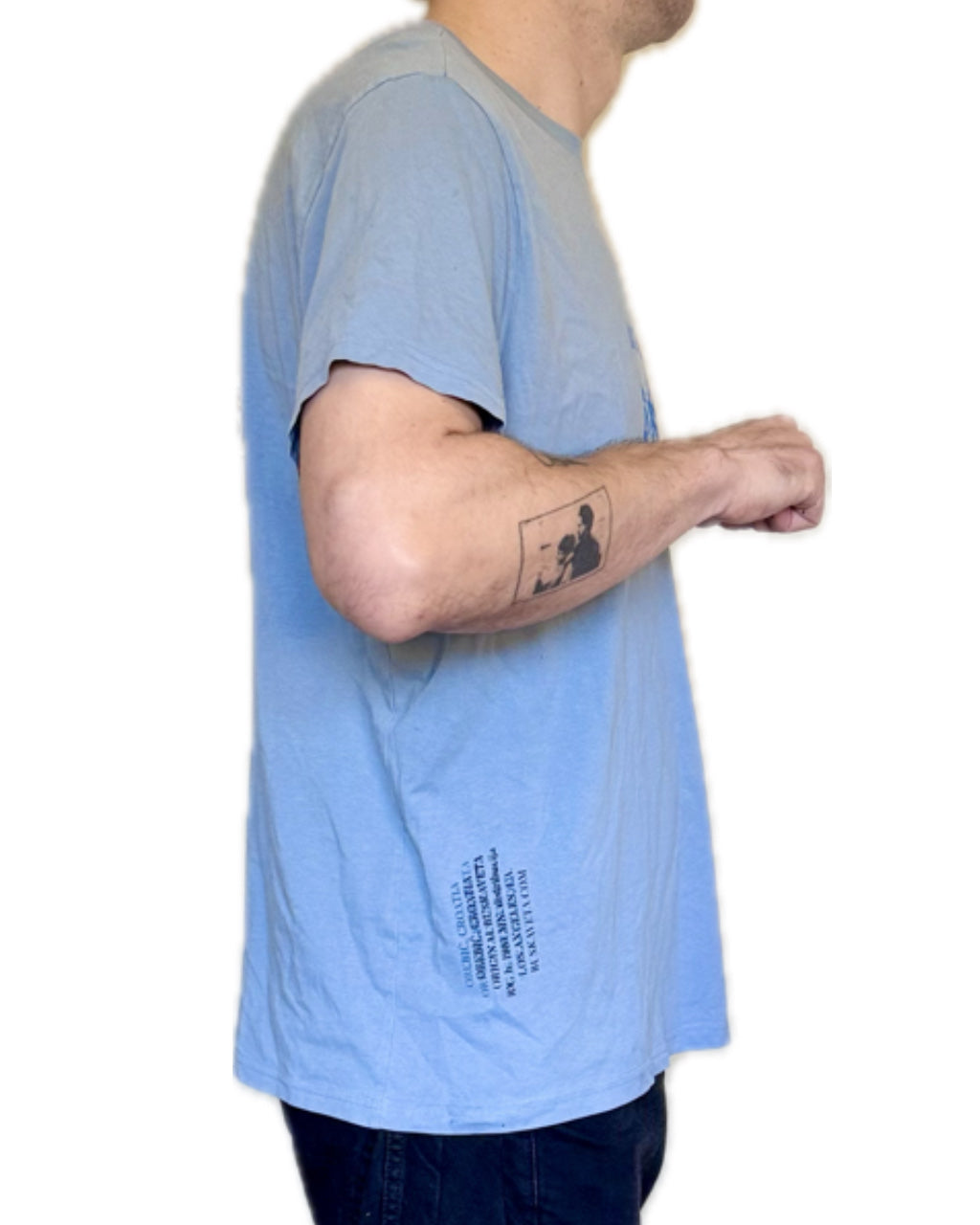 LIGHT BLUE GREEN ECHO TATTOO CHANDELIER T-SHIRT (1/1)