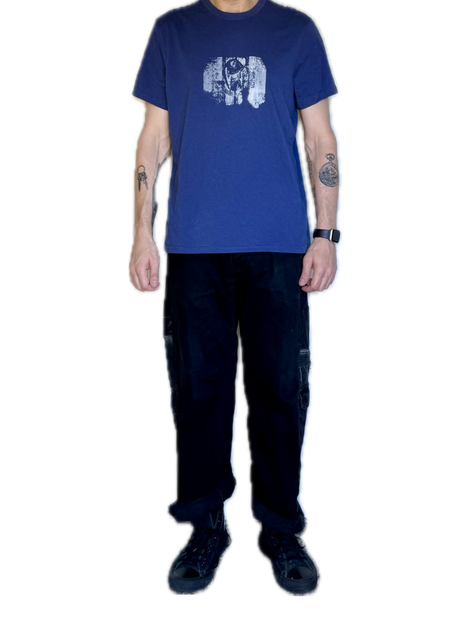 LA PREMIÈRE IDÉE ANGEL MUSE DARK BLUE POCKET T-SHIRT