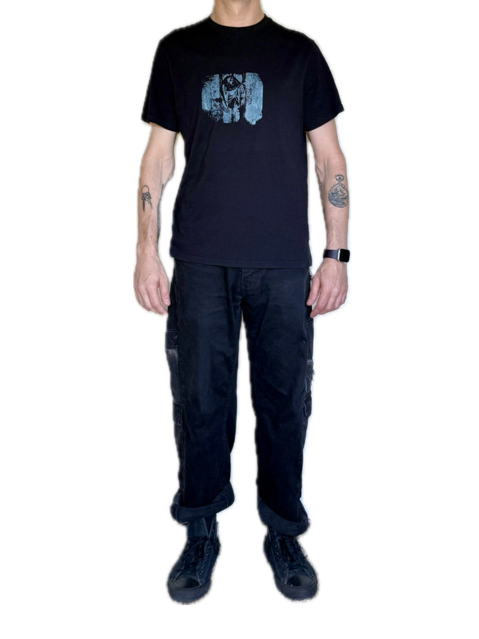 LA PREMIÈRE IDÉE ANGEL MUSE ORIGIN LOGO BLACK T-SHIRT