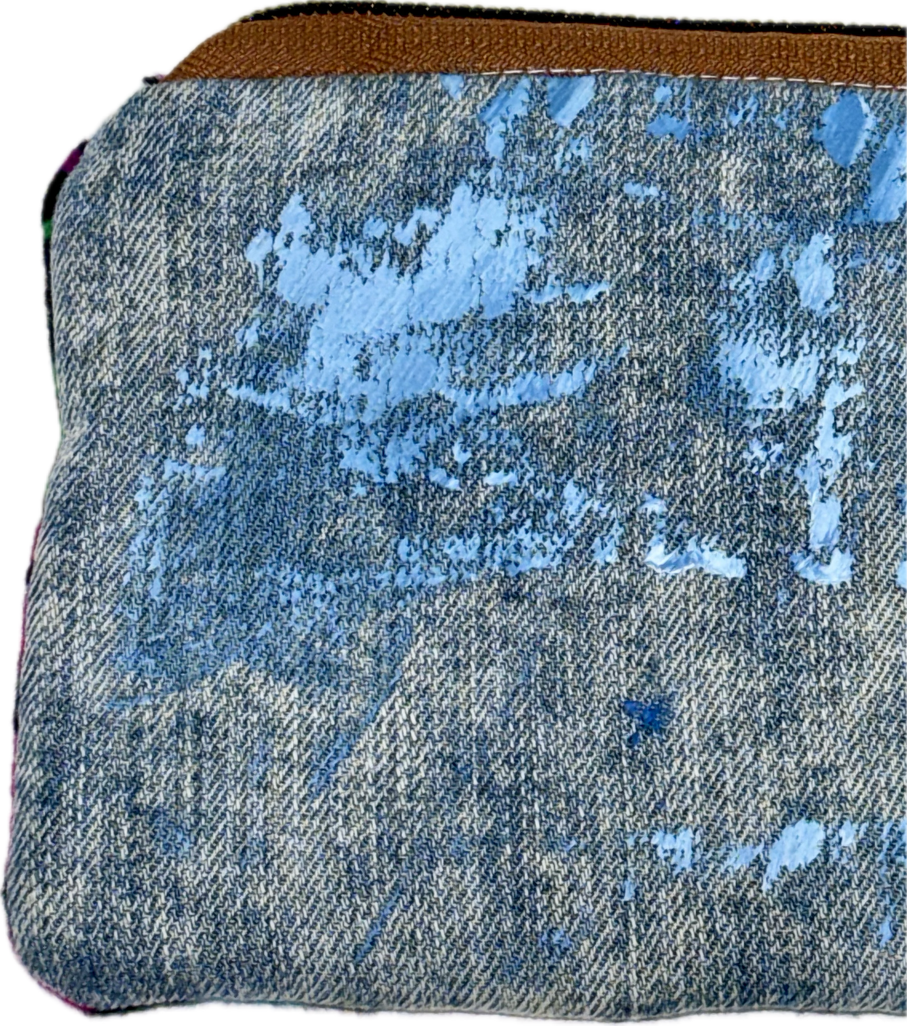 DENIM MULTI-COLOR STAR MONOGRAM WALLET (1/1)