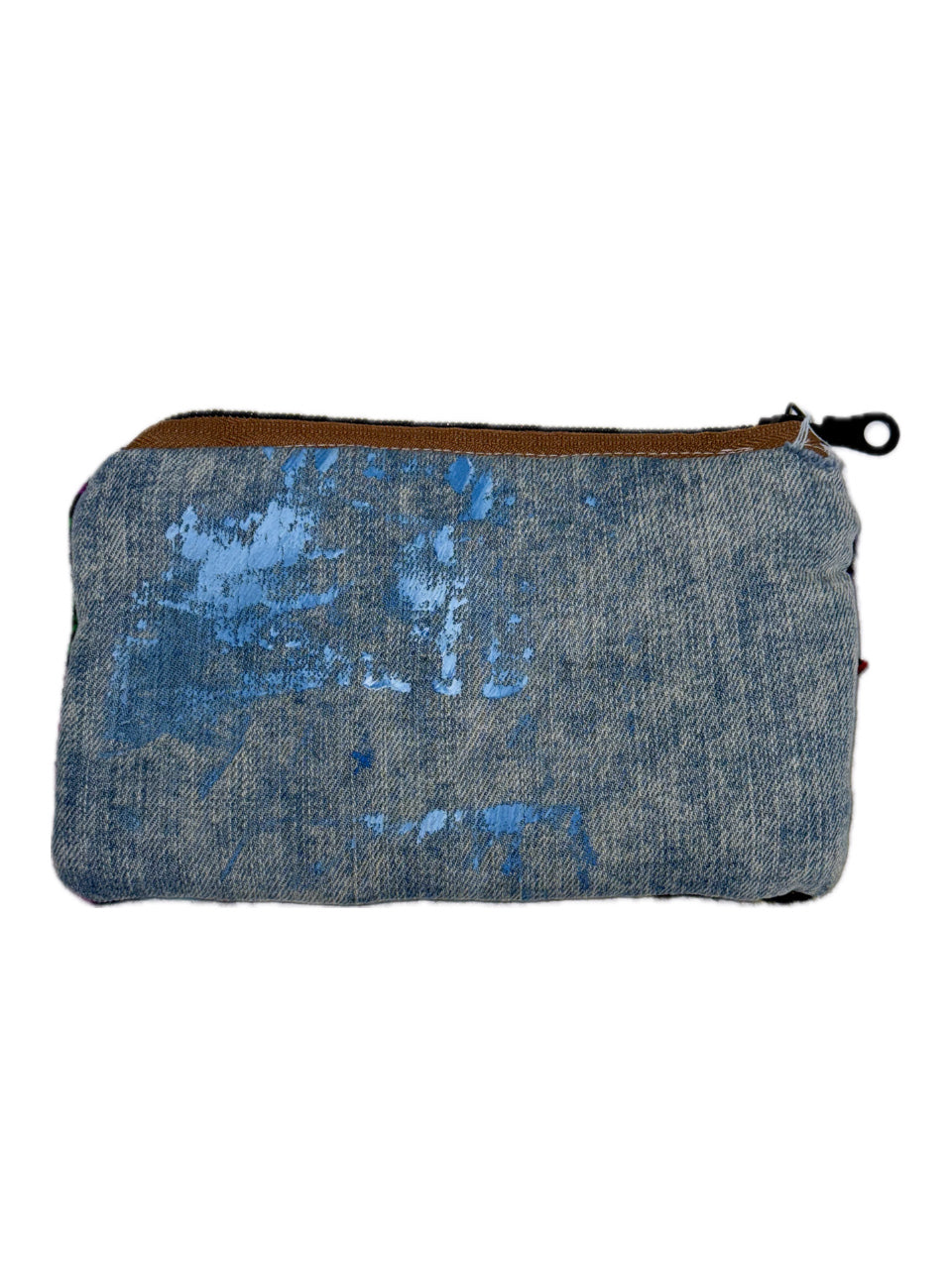 DENIM MULTI-COLOR STAR MONOGRAM WALLET (1/1)