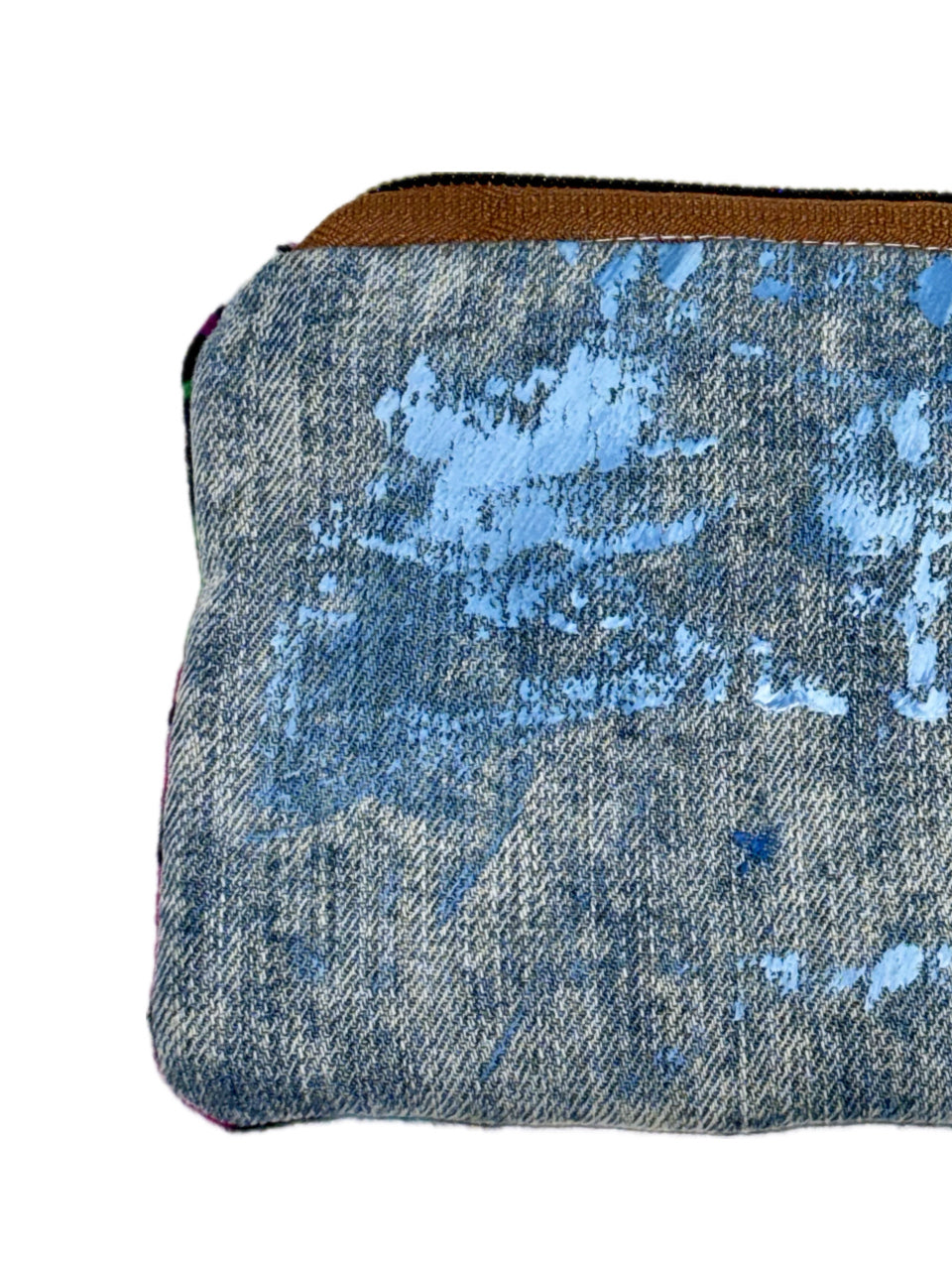 DENIM MULTI-COLOR STAR MONOGRAM WALLET (1/1)