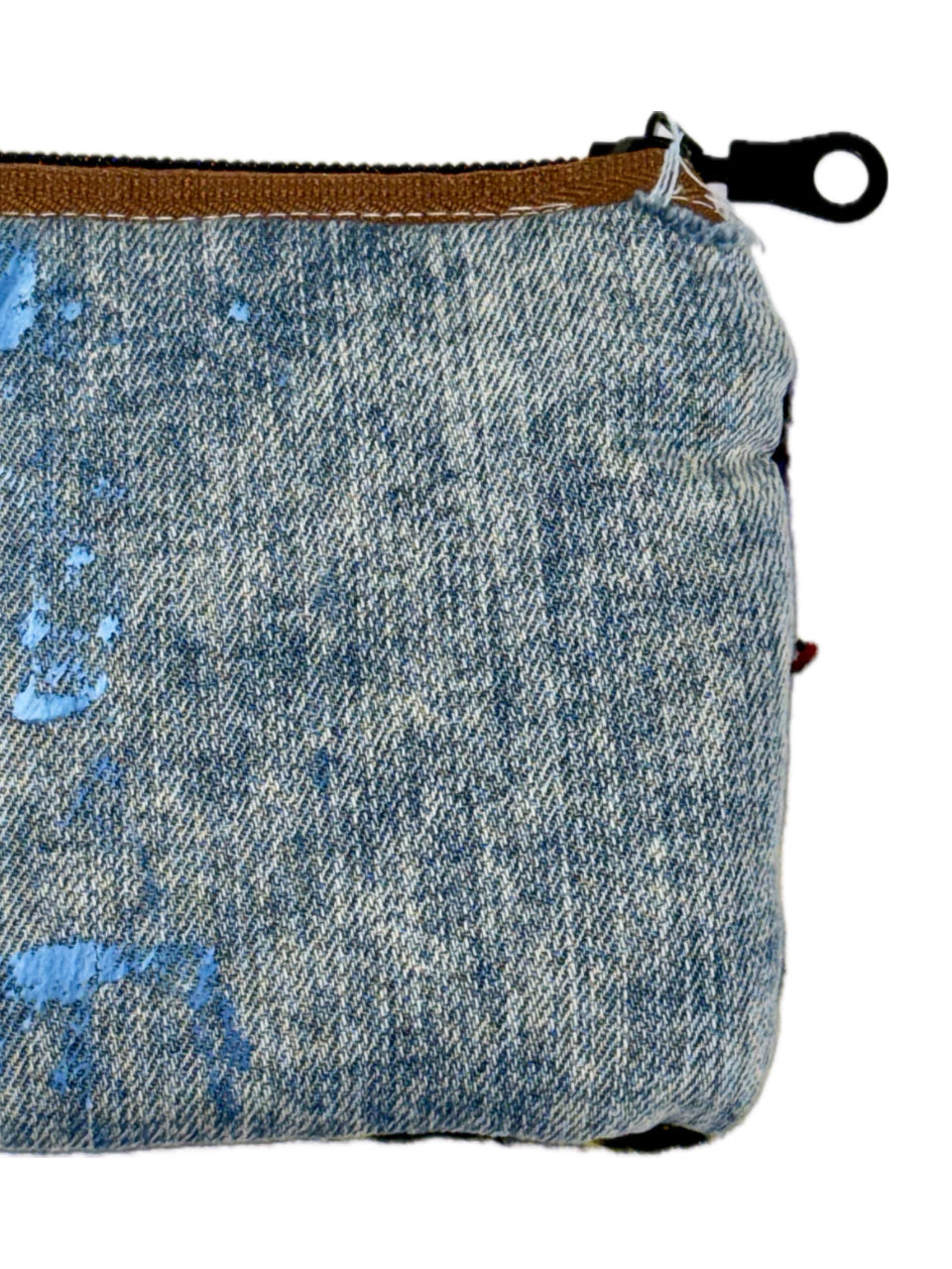 DENIM MULTI-COLOR STAR MONOGRAM WALLET (1/1)