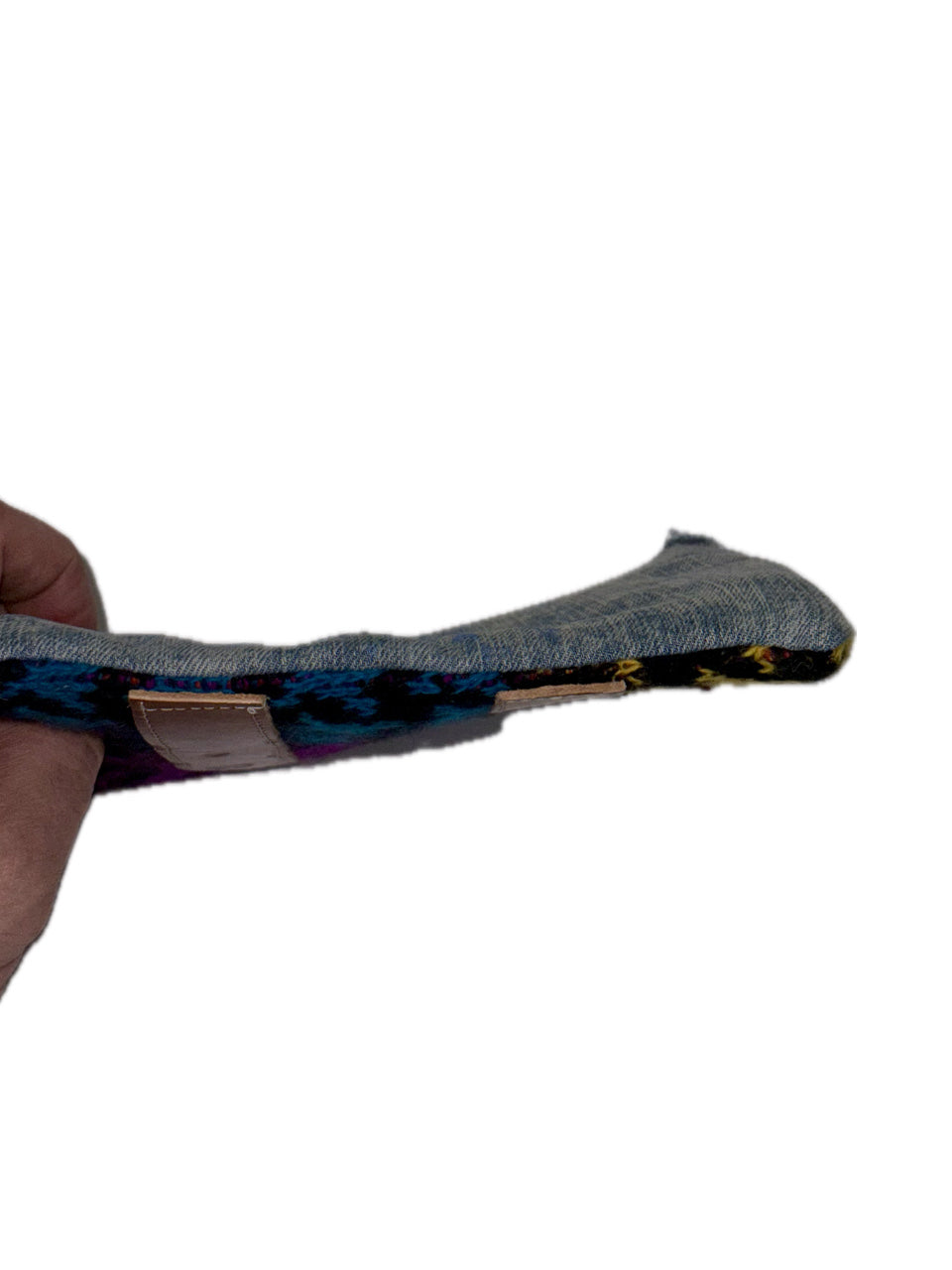 DENIM MULTI-COLOR STAR MONOGRAM WALLET (1/1)