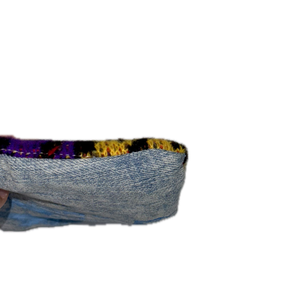 DENIM MULTI-COLOR STAR MONOGRAM WALLET (1/1)