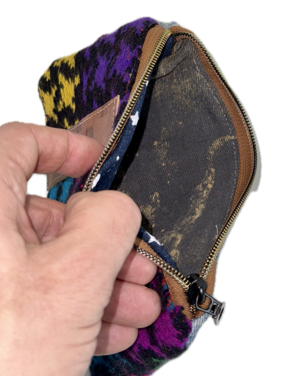 DENIM MULTI-COLOR STAR MONOGRAM WALLET (1/1)
