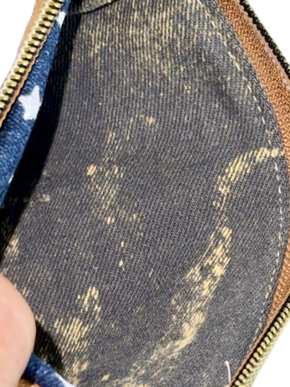 DENIM MULTI-COLOR STAR MONOGRAM WALLET (1/1)