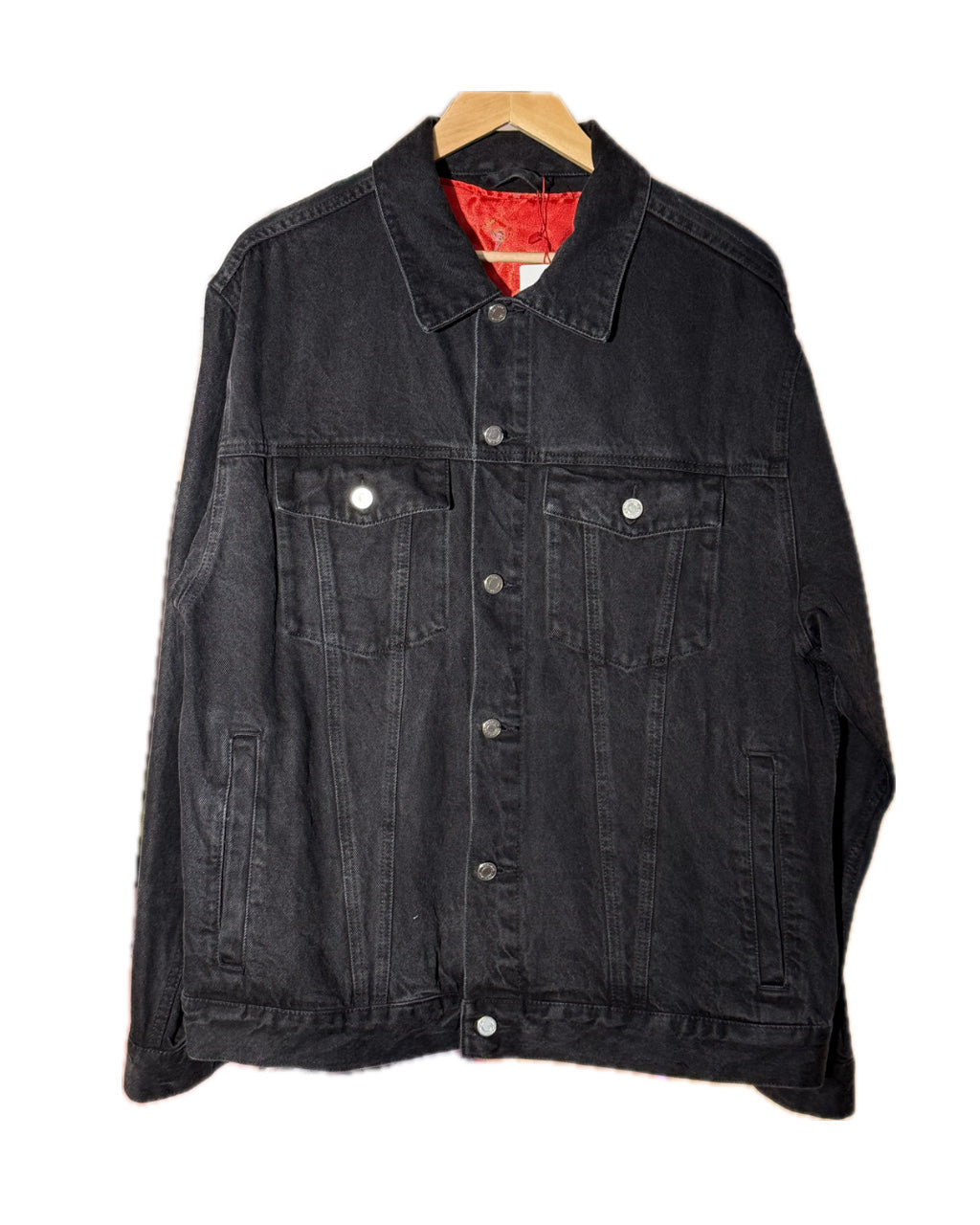 KOI FISH MURDER BLACK ROSES TRUCKER JACKET (1/1)