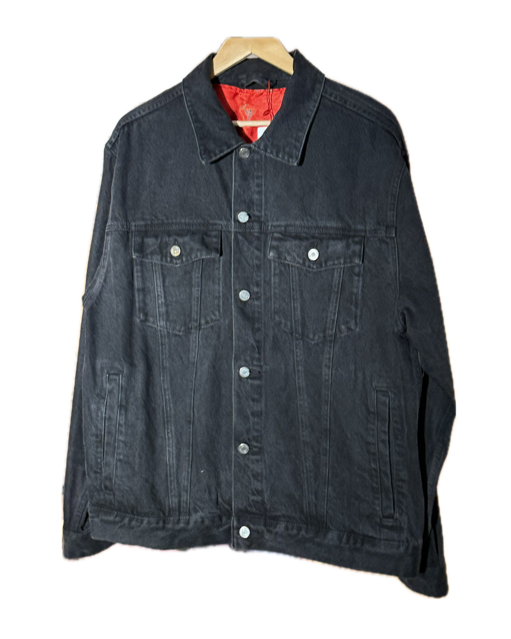 KOI FISH MURDER BLACK ROSES TRUCKER JACKET (1/1)