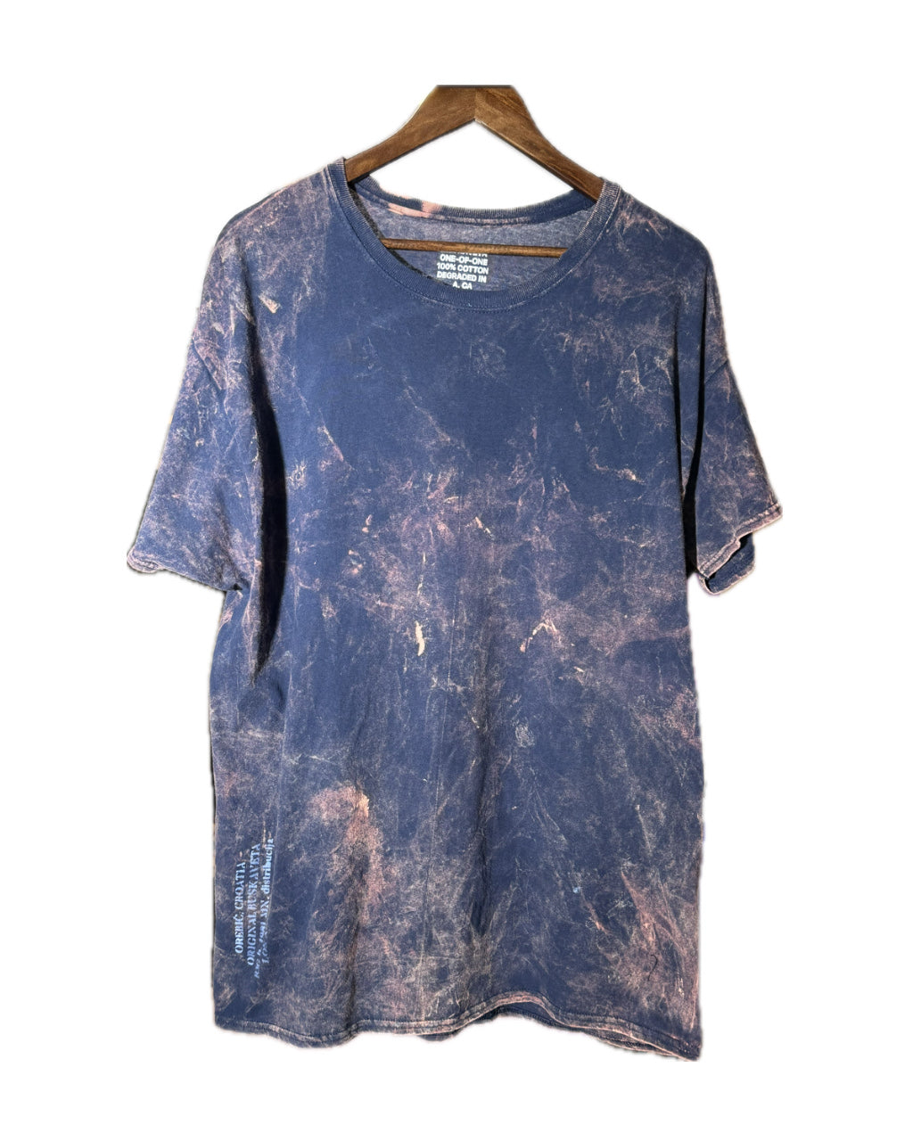 NAVY BLUE SMOKEY ACID TEE (1/1)