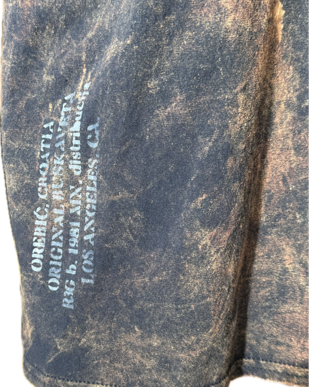 NAVY BLUE SMOKEY ACID TEE (1/1)