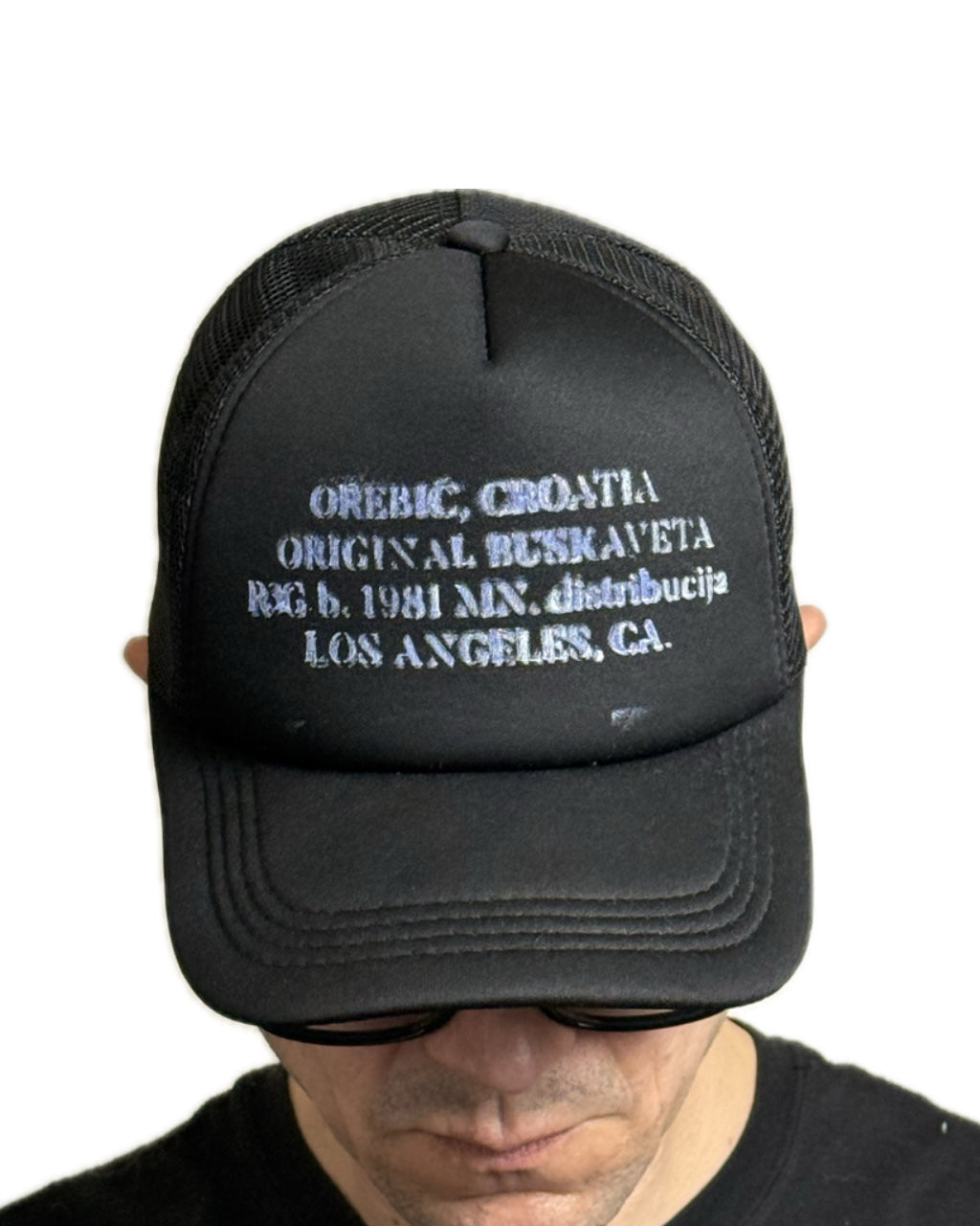 PURPLE TRUCKER HAT WHITE & PURPLE LOGO (1/1)