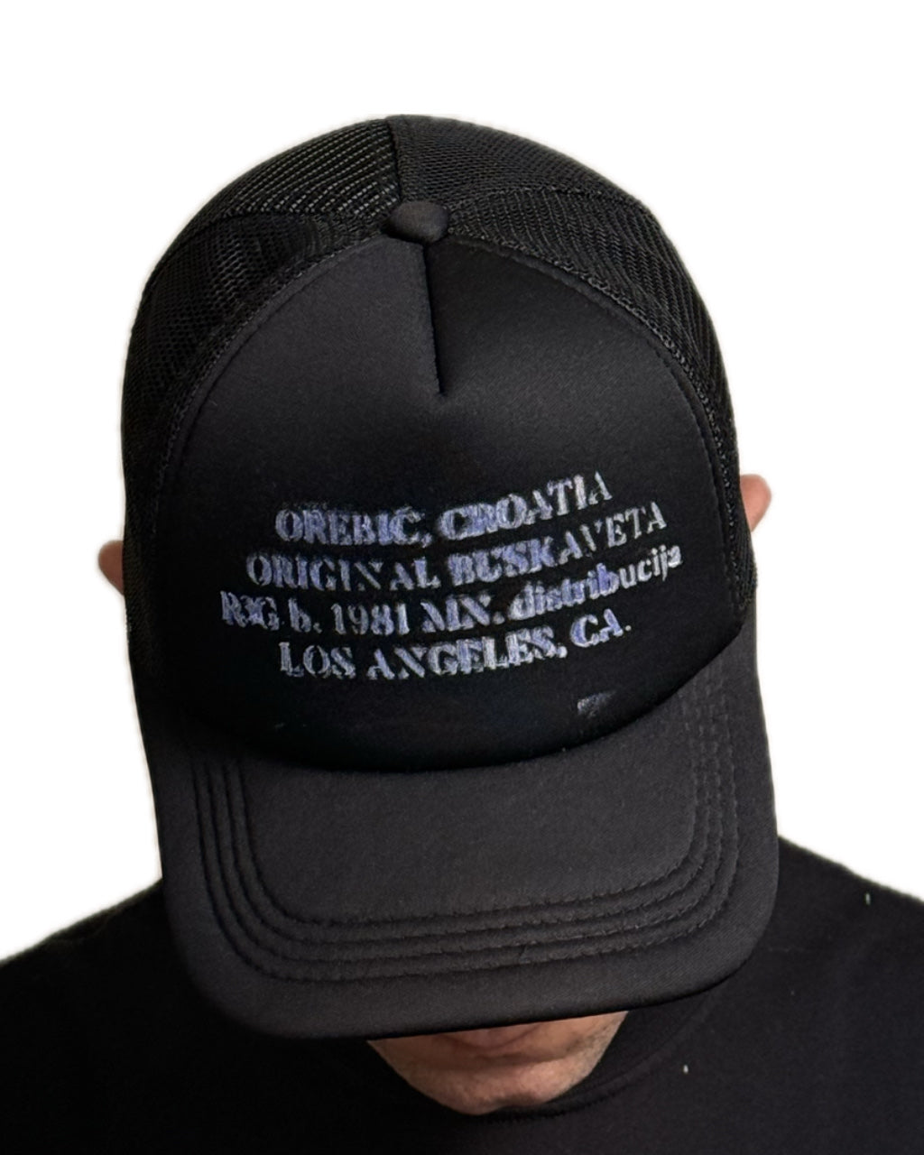 PURPLE TRUCKER HAT WHITE & PURPLE LOGO (1/1)