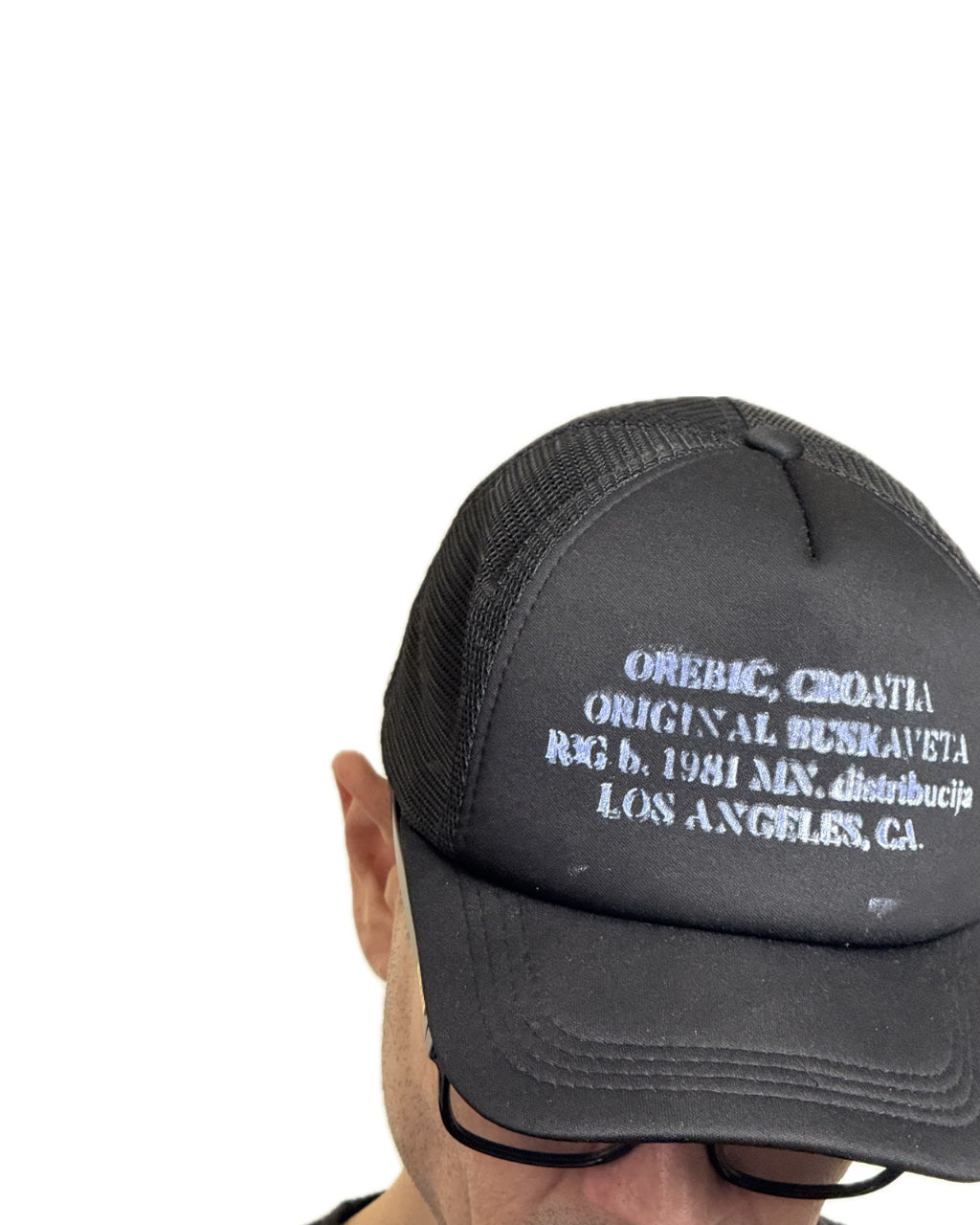 PURPLE TRUCKER HAT WHITE & PURPLE LOGO (1/1)