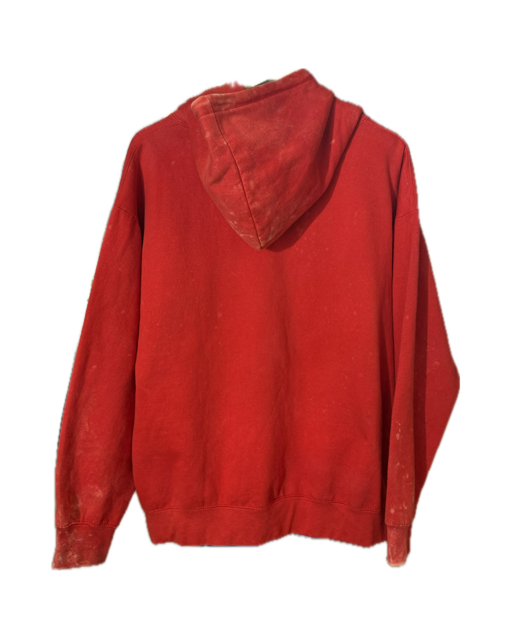RED REVERSE BLEACH HOODIE (1/1)