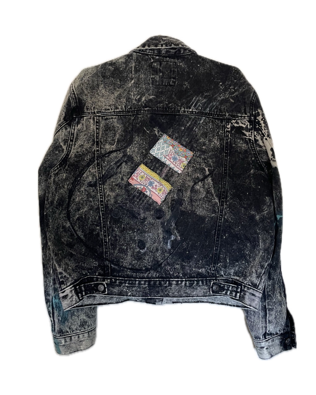 STONE WASH GUITAR DISTRESSED ROCKER JACKET (1/1)