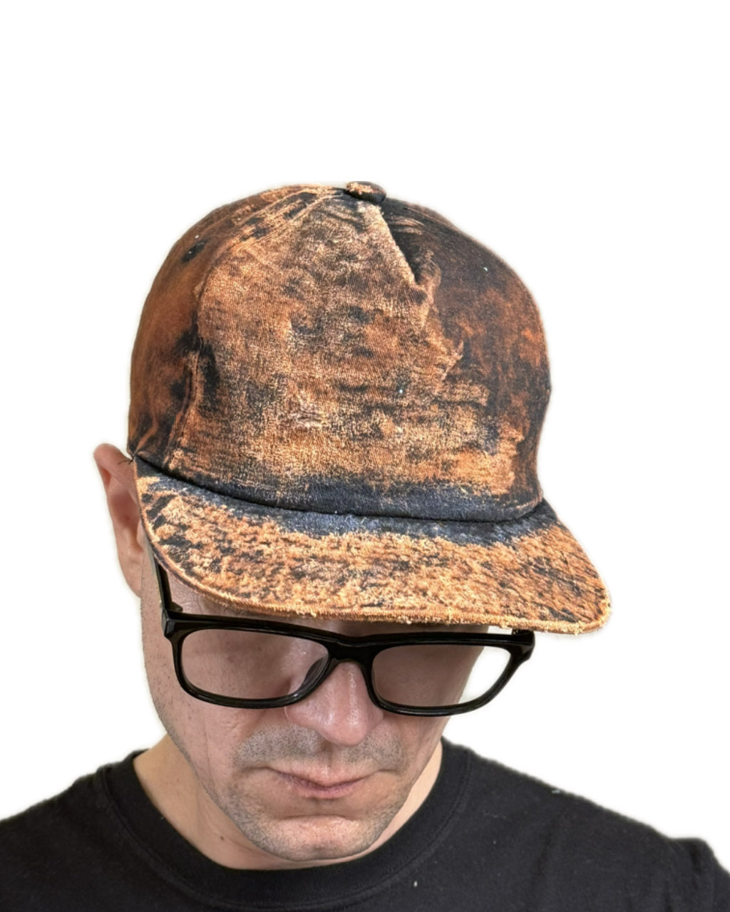 TOTAL DISTRESSED ACID WASHED MONOGRAM SNAPBACK HAT (1/1)