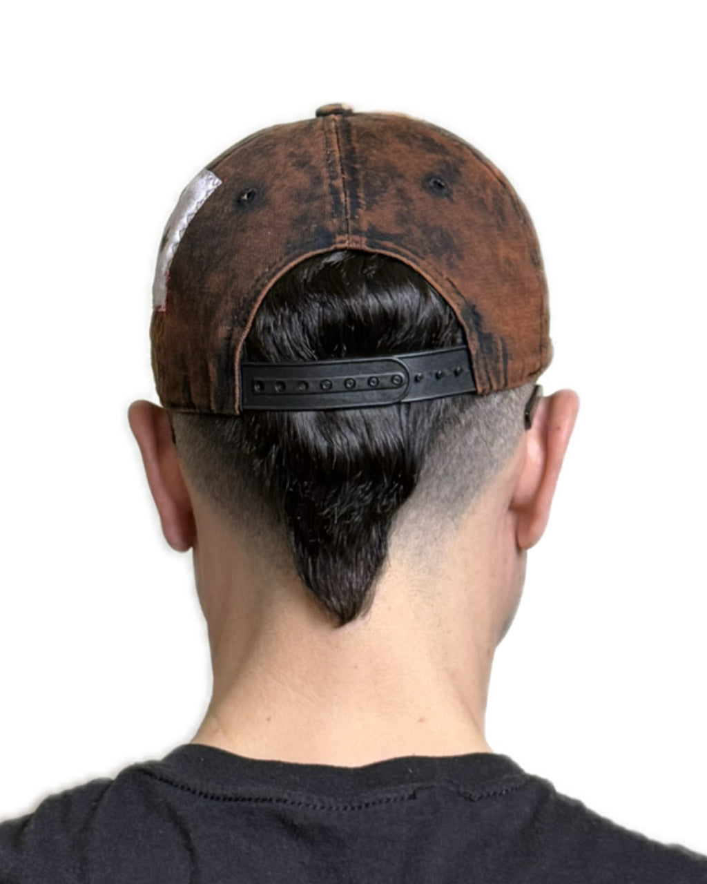 TOTAL DISTRESSED ACID WASHED MONOGRAM SNAPBACK HAT (1/1)
