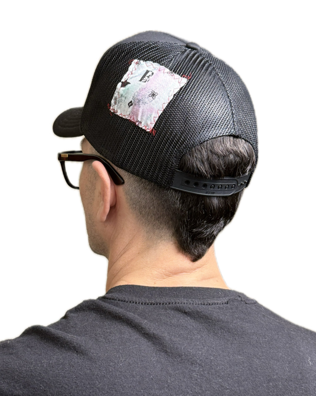 TURQUOISE MONOGRAM SNAPBACK TRUCKER HAT (1/1)