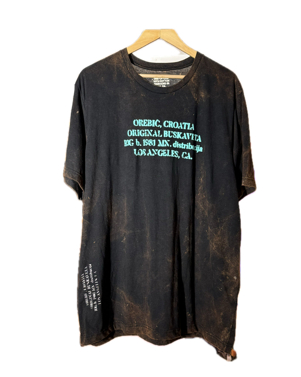 TURQUOISE BUSKAVETA STONE WASHED TEE (1/1)